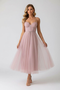 Women's Tulle Dress with Sweetheart Neckline