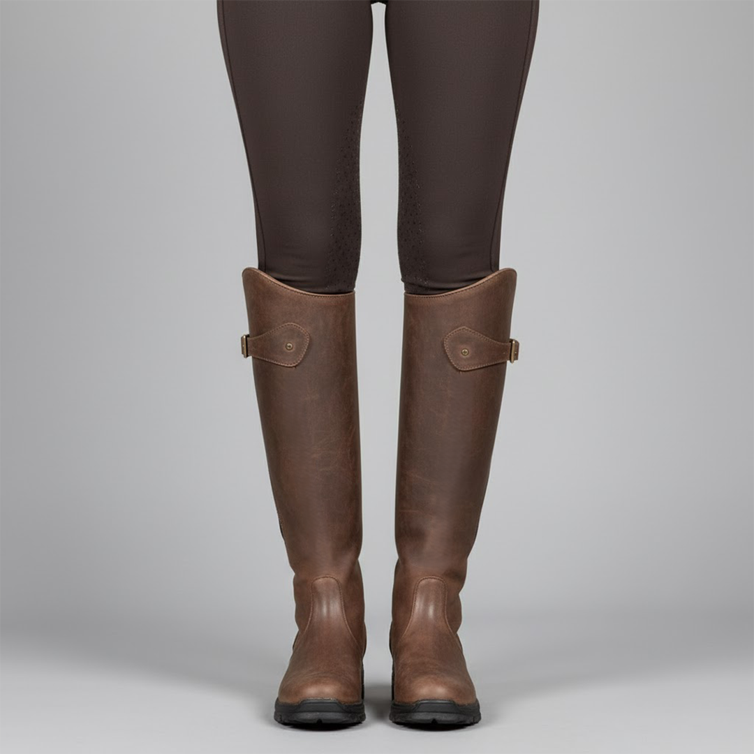 Women's Leather Riding Boots