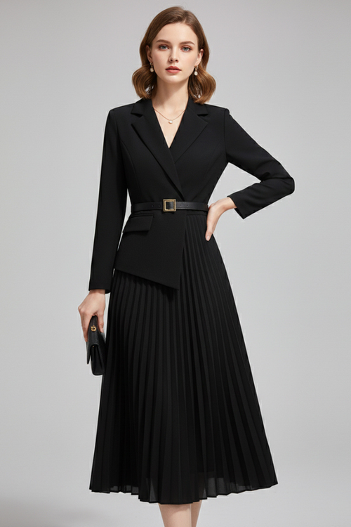 Women's Belted Blazer Dress