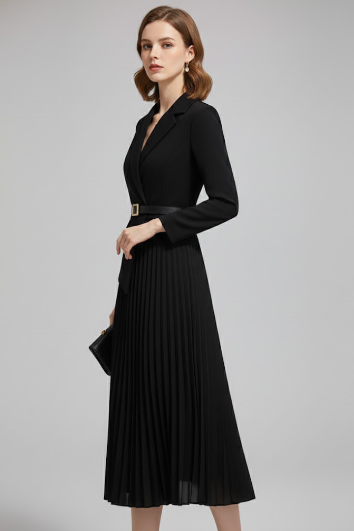 Women's Belted Blazer Dress