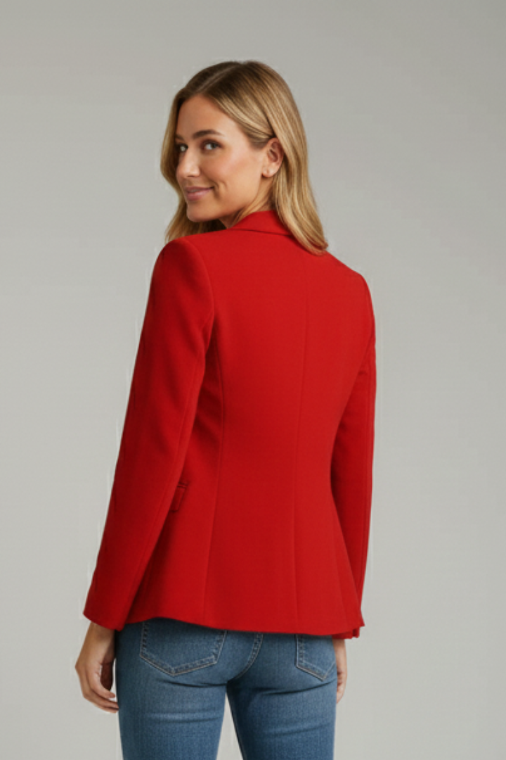 Women's Blazer with Notched Collar