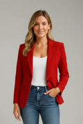 Women's Blazer with Notched Collar