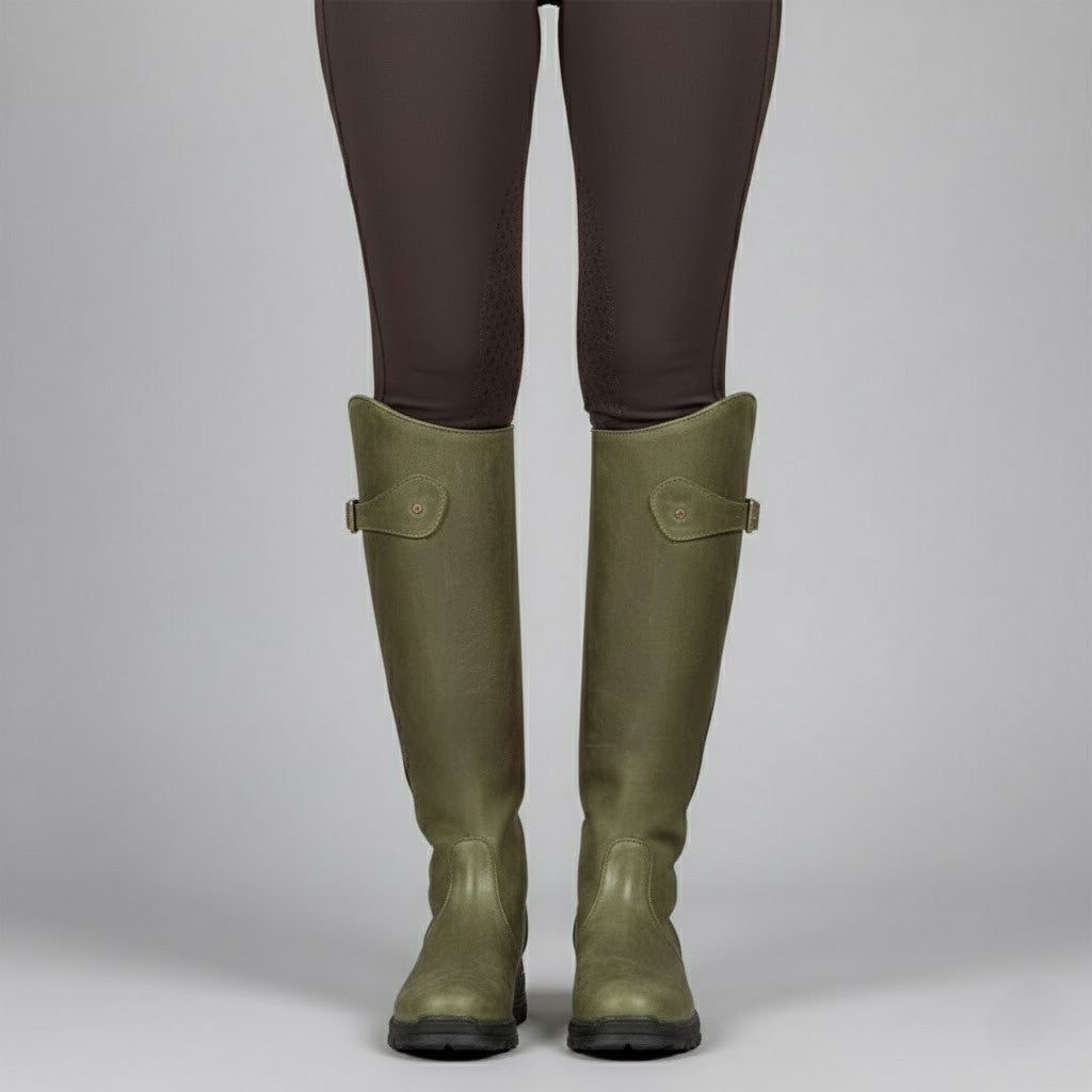 Women's Leather Riding Boots