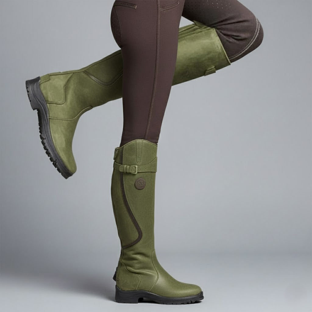 Women's Leather Riding Boots