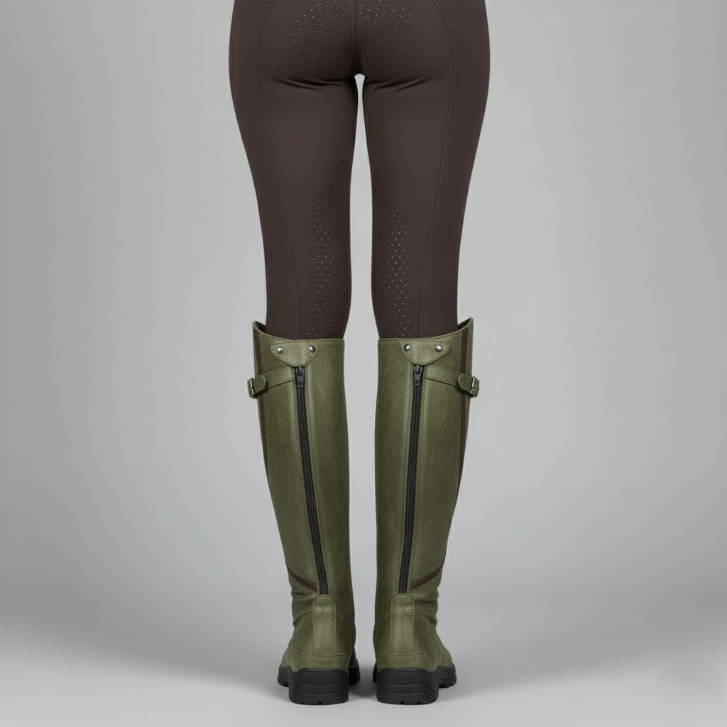 Women's Leather Riding Boots